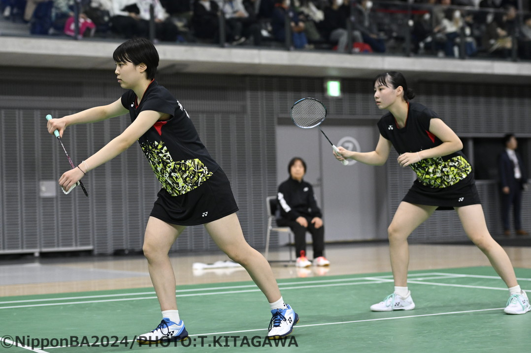 松田仁衣菜（左）／相磯美心（福井工業大学附属福井高校3年）